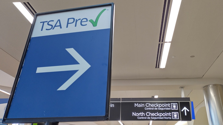 TSA PreCheck sign