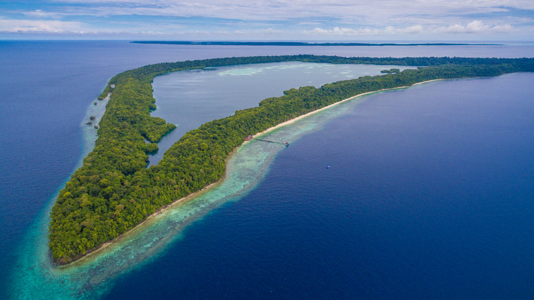 Aerial view of Kakaban Island