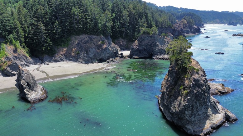 Secret Beach aerial shot