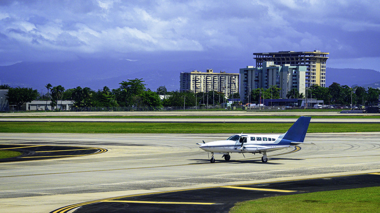 San Juan Airport small plane