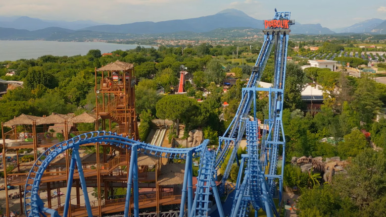 Aerial view, Italian theme park