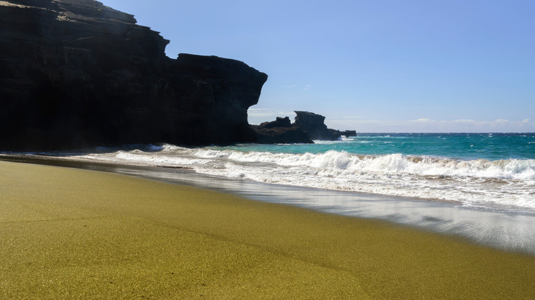 Papakolea Beach landscape