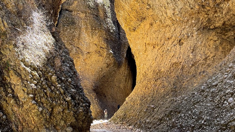 A woman hiking in Maple Canyon, Utah