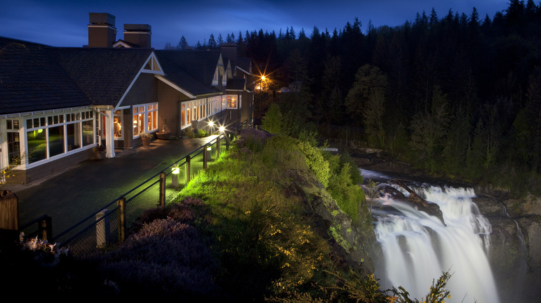 Salish Lodge Spa night Snoqualmie Falls