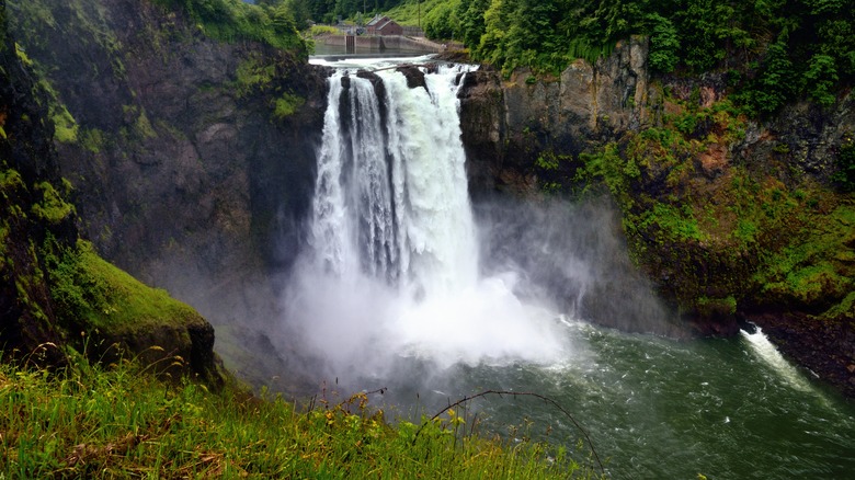 Snoqualmie Falls from a distance