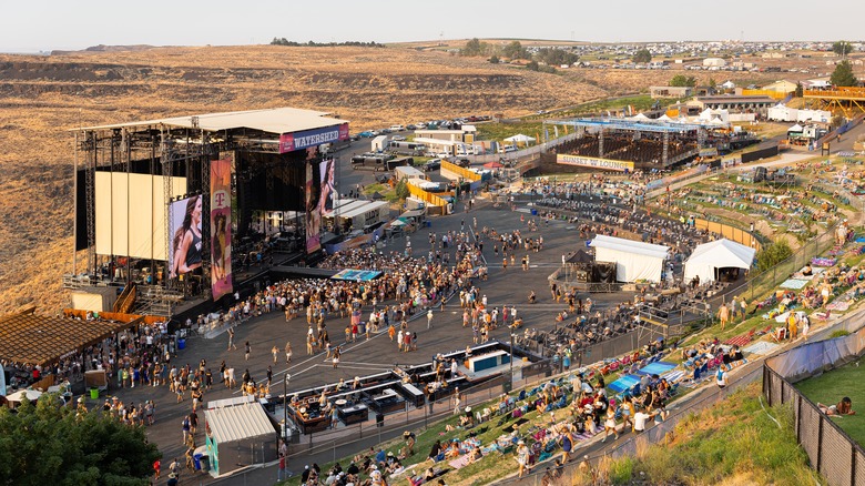 The Gorge concert venue on the Columbia River