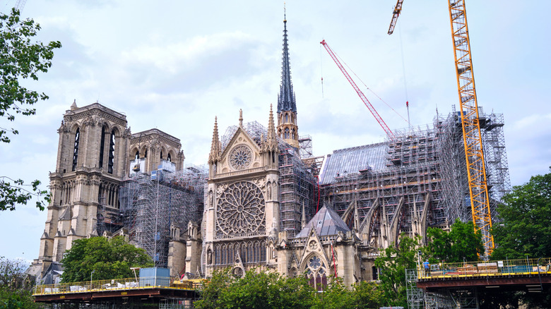 Notre Dame cathedral restoration works