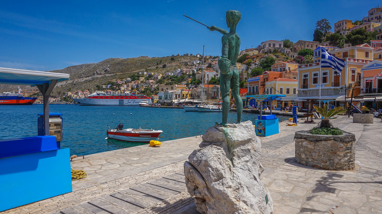 Michalakis statue Symi