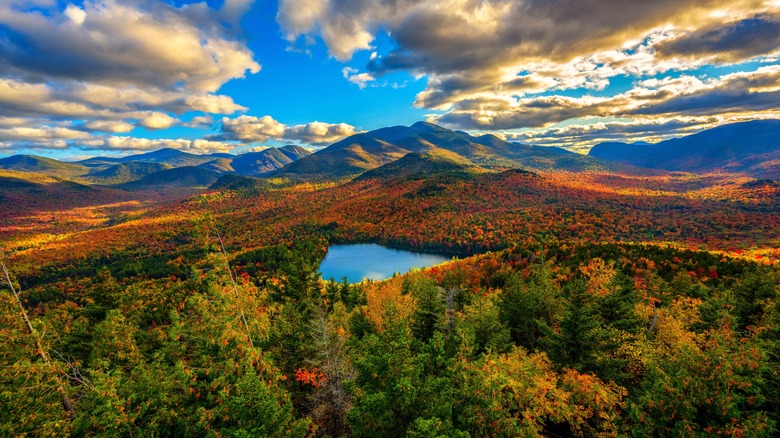 Adirondacks landscape during fall