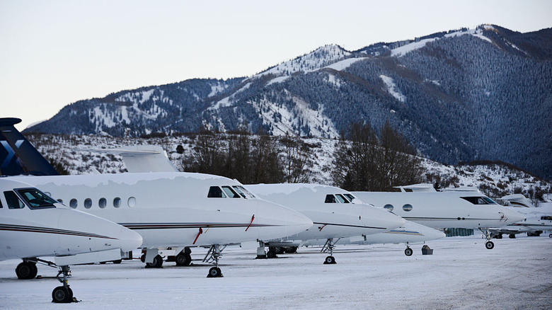 Planes at Aspen Airport