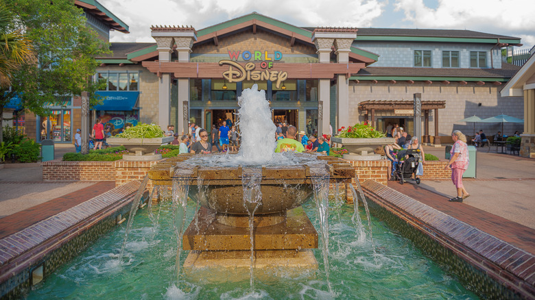 Disney World water fountain