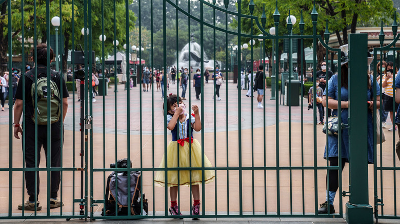 Girl at Hong Kong Disneyland.