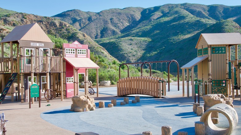 A playground in Malibu
