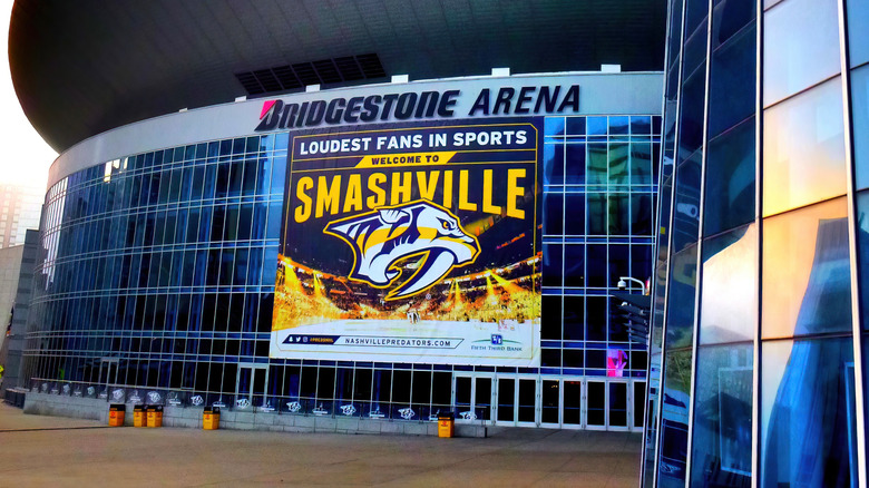 Bridgestone Arena sign