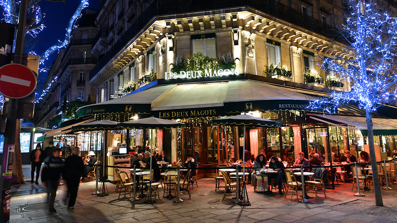 Famous cafe Les Deux Magots