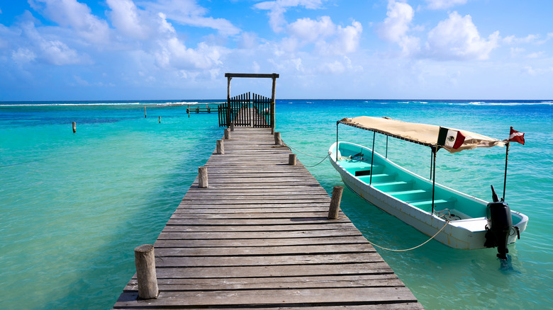 A pier in Mahahual