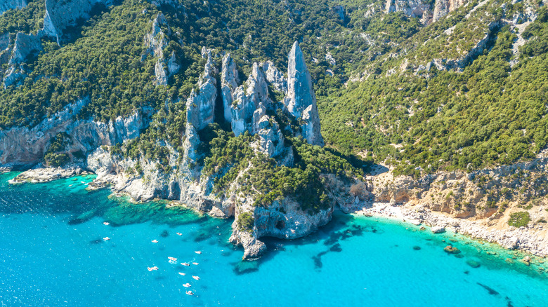 Aerial view of Cala Goloritzé