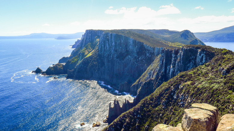 Sea cliffs of Bruny Island