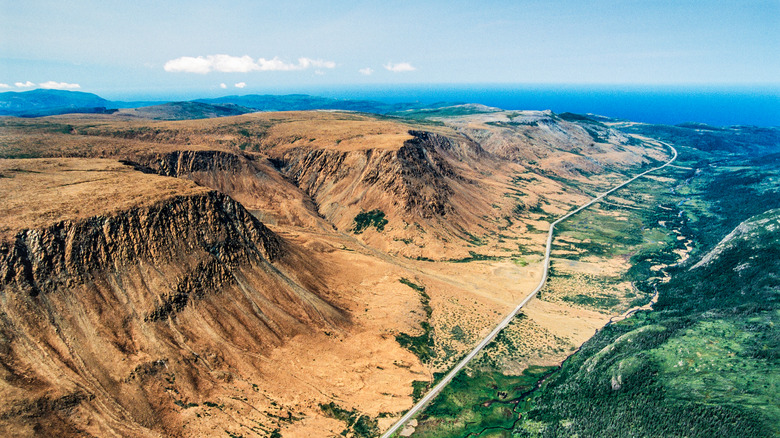 Aerial view of Tablelands