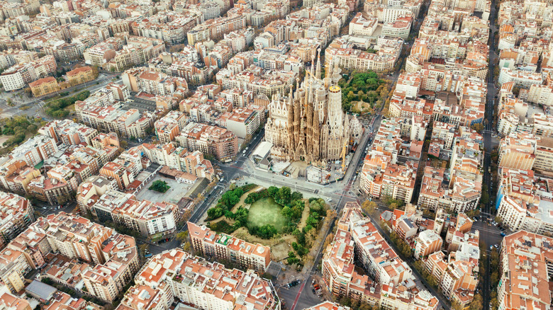 Eixample District in Barcelona