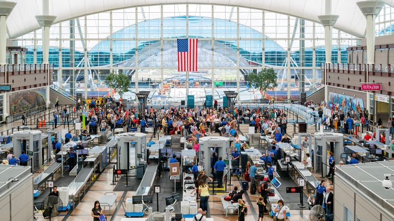 TSA at Denver International Airport