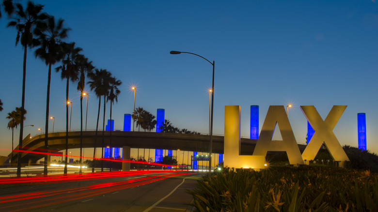 LAX at night