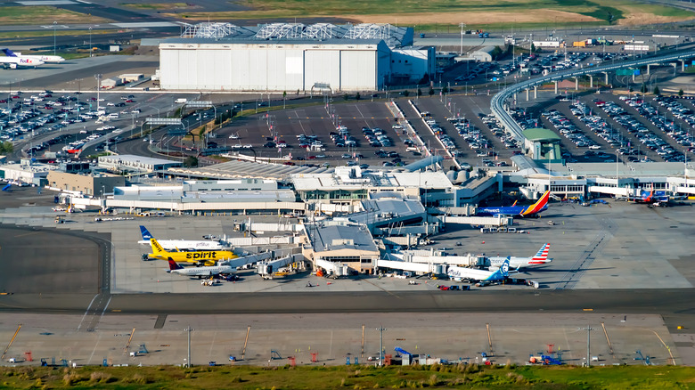 Planes gather at Oakland Airport
