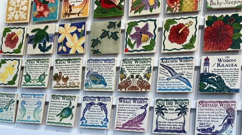 Ceramic tiles at Banana Patch Studio, Kauai, Hawaii