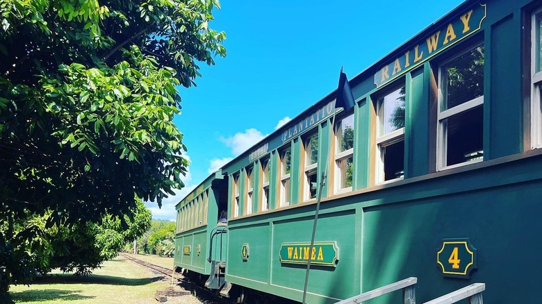 Kilohana Plantation train in Kauai