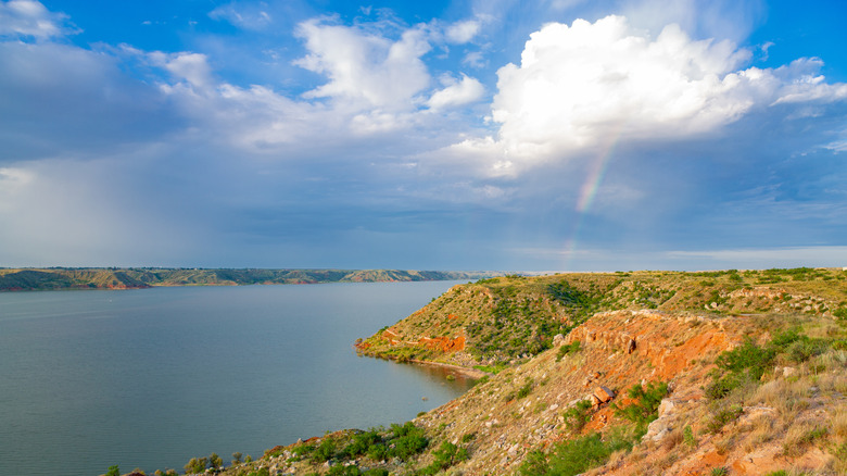 Vista over Lake Meredith, Texas