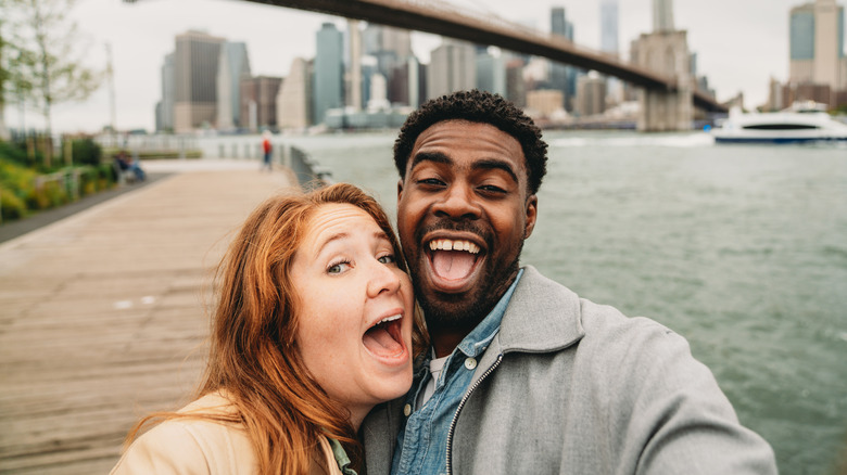 tourists in New York City