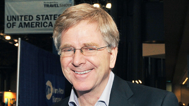 Rick Steves at a travel show