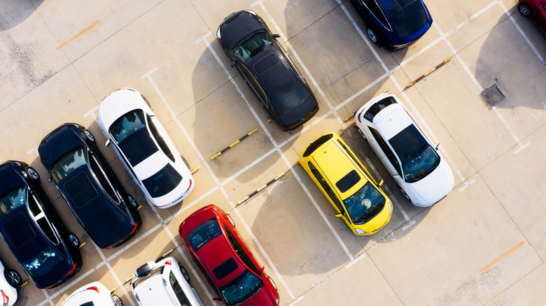 parking lot from above