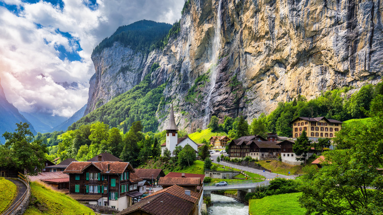 Summer scene in Berner Oberland