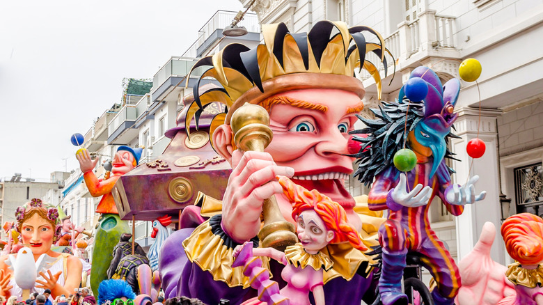 A float during Carnival in Greece.