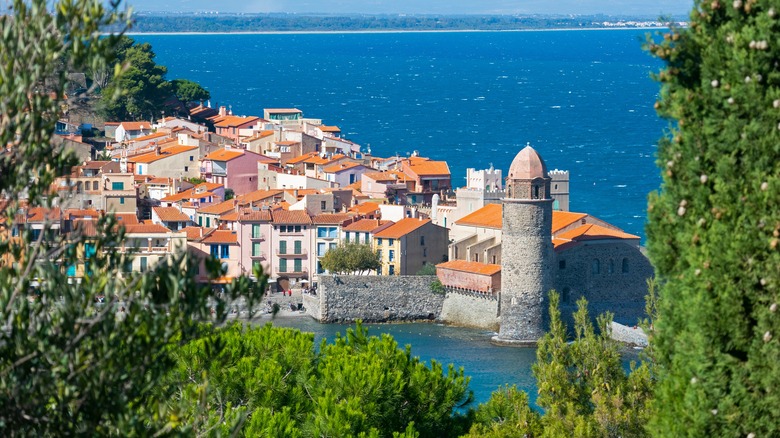 Collioure Old Town view
