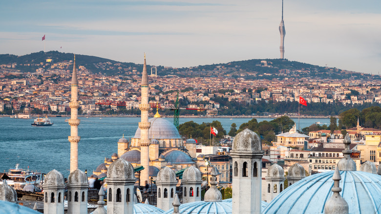 aerial shot of Istanbul