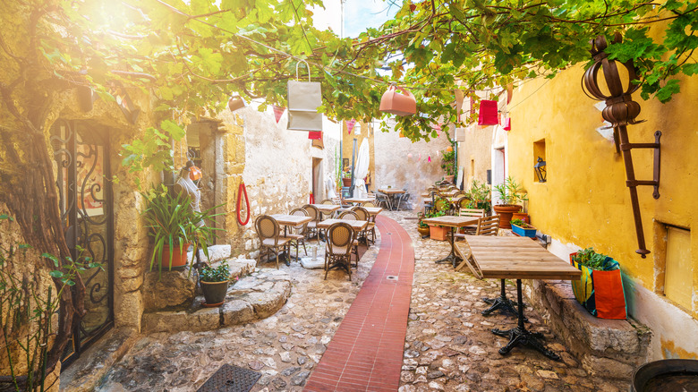 Medieval streets, Èze, French Riviera