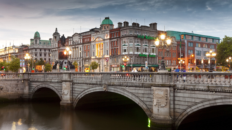 A bridge in Dublin, Ireland.