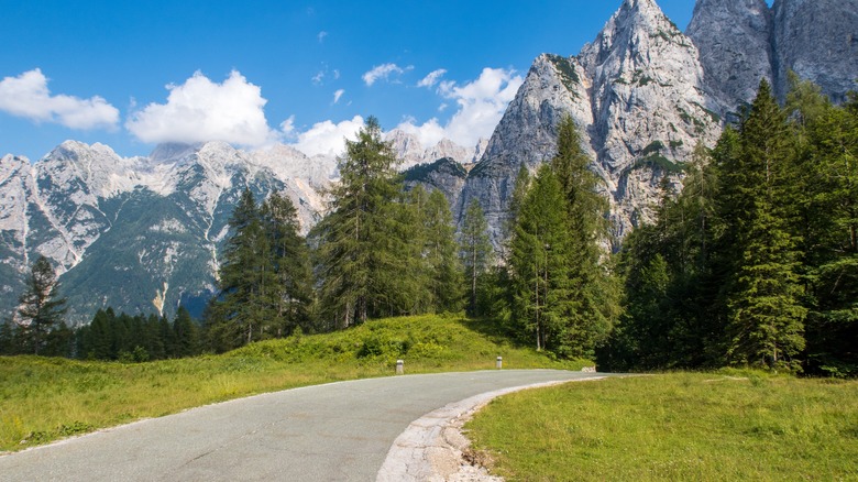 Vršič Pass road