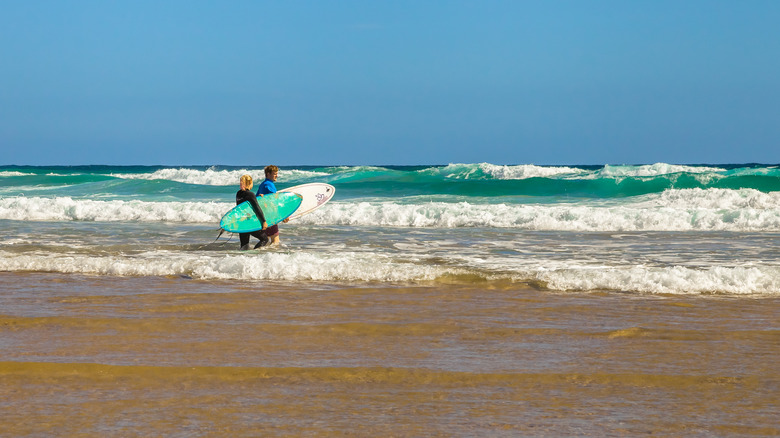 surfers at Cape Woolamai