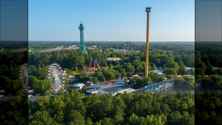 Aerial view of Kings Dominion 