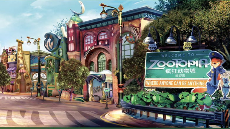 Artist concept for Zootopia Land