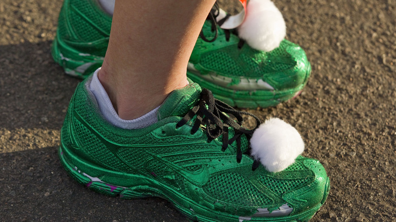 Tinkerbell shoes at the Disney Marathon