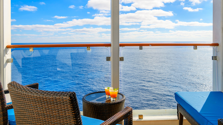 Balcony on cruise ship