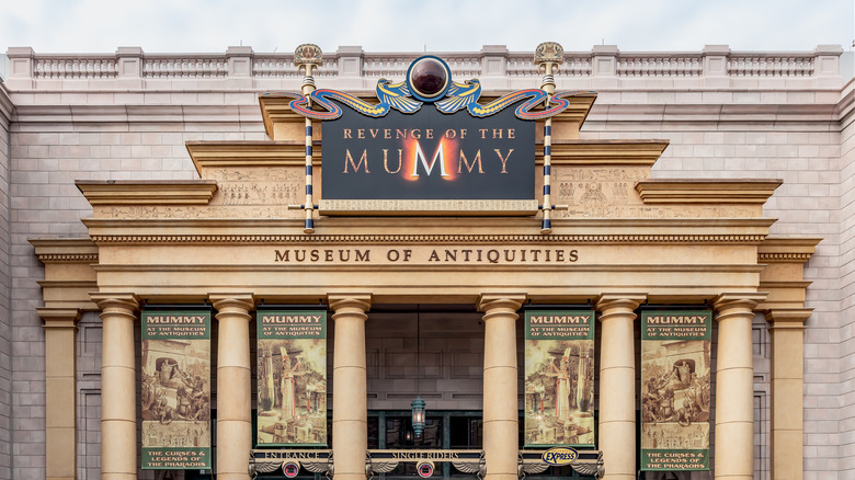Revenge of the Mummy's front entrance at Universal Studios Florida