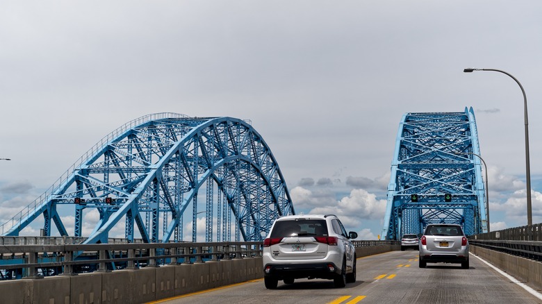 Cars on South Grand Island Bridge