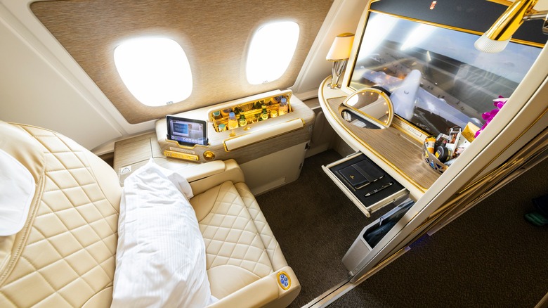 Emirates first-class seat