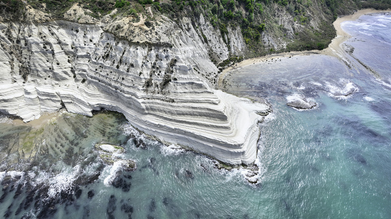 The white cliffs of Scala dei Turchi in Sicily