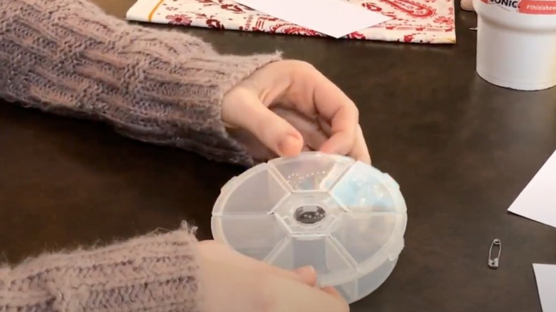 jewelry in a pill organizer